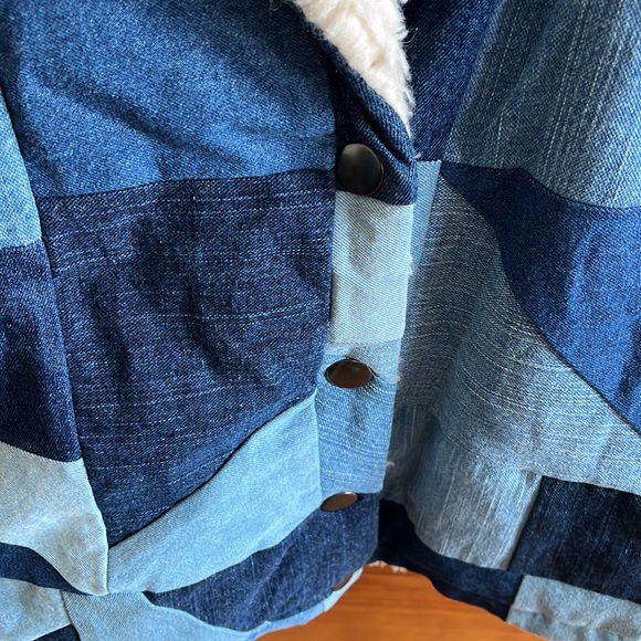 SEA NEW YORK DIEGO OVERSIZED PATCHWORK DENIM COAT size XXS very good condition - Picture 4 of 7